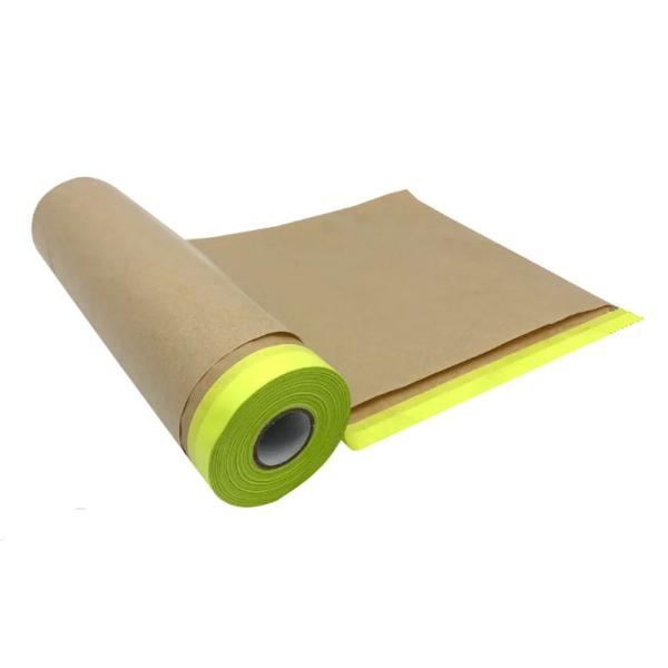 Heat Resist Car Cover Painting Brown Paper Kraft Masking Tape Auto Paint