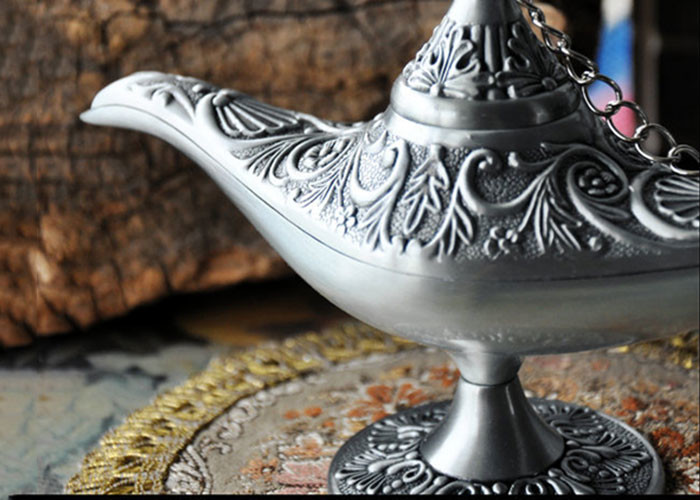 Polishing / Engraving Metal DIY Craft Gifts Aladdin's Magic Lamp Design For Tourist