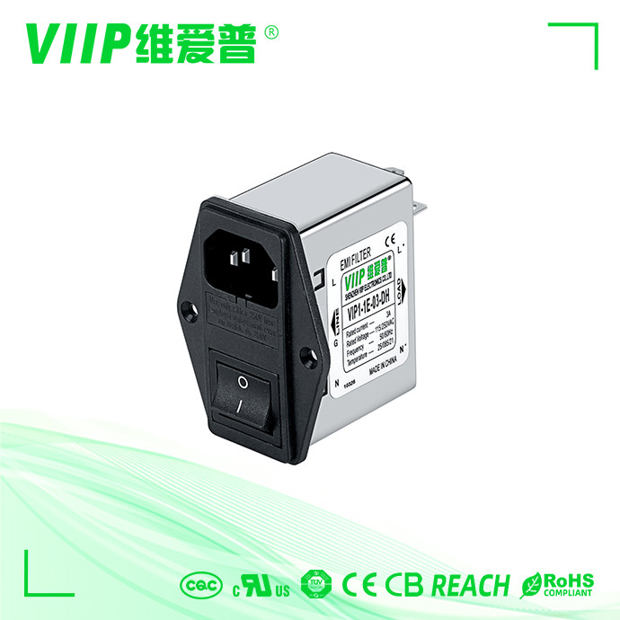 Commercial Inline IEC EMI Filter 10A For Test Measurement Equipment