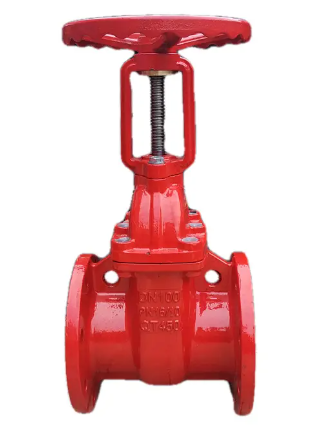 Hydraulic Cast Iron Flange Type Sluice Gate Valve with Rising Stem and Resilient Seat