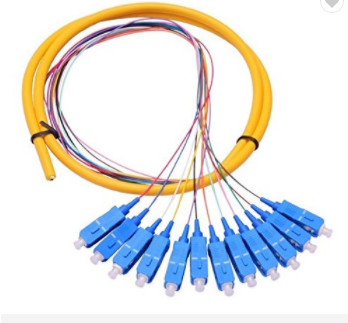 SC / APC Single Mode Fiber Optic Pigtail Simplex / Duplex Cord Type OEM