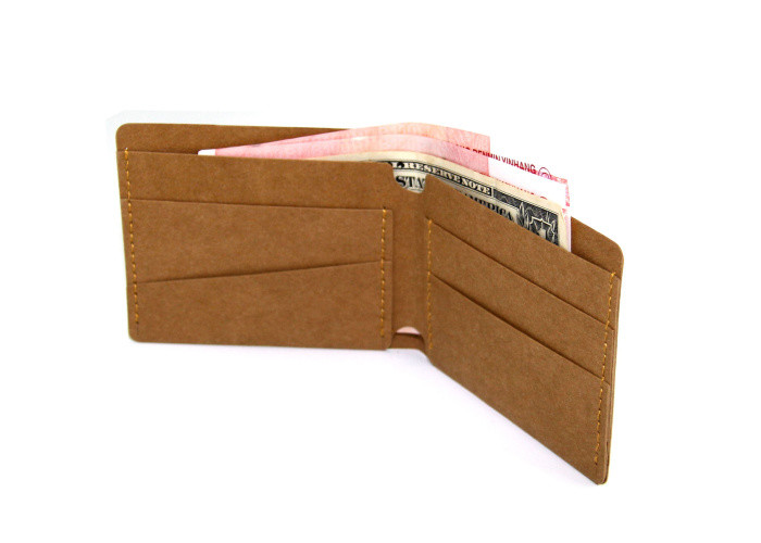 Slim Minimalist Durable Kraft Paper Wallet Business AAA Level Fabric For Men