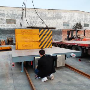 40 Tons Wireless Remote Control Rail Transfer Trolley For Molds Handling