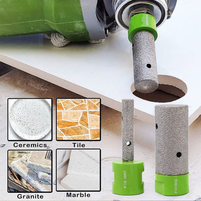 Dia 25mm Beveling Diamond Router Bits For Granite 65mm 75mm