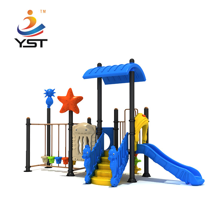 Outdoor PVC Coated Kindergarten Kids Playground Slide Roto Moulded