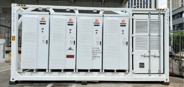 Self Contained Modular Container Battery Storage Pack 20ft Remote Monitoring