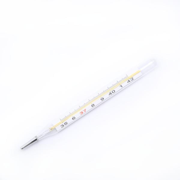 Axillary Household Digital Thermometer 42c , 32c Medical Mercury Glass
