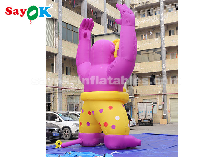 Wear - Resisting Inflatable Cartoon Characters For Super Mall / 6m High Blow Up Orangutan Model