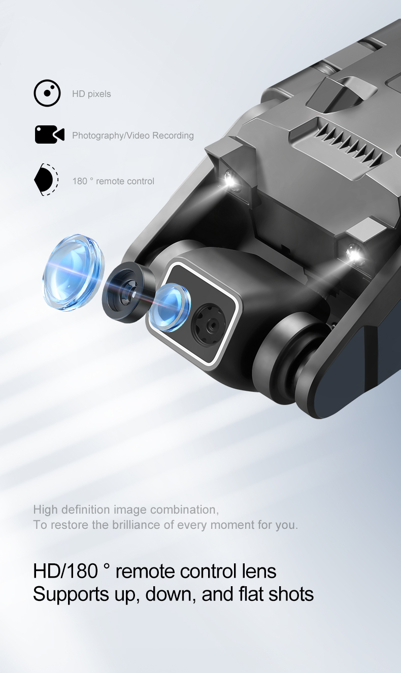 Rg700 Hd 4k Dual Camera Drone with Gps Wifi Transmission and Four Side Obstacle Avoidance Beginner Operator Skill Level