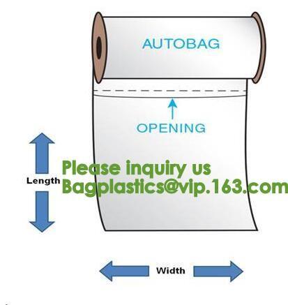 Pre Opened Plastic Bags on Rolls - Pre Open Auto Machine Bags,Rollbag Pre-Opened Bags On A Roll For Auto Baggers bagease