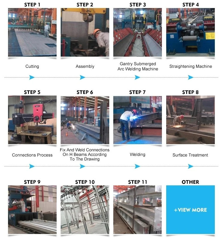 Wind Resistance Steel Workshop Buildings Light Steel Structure Building