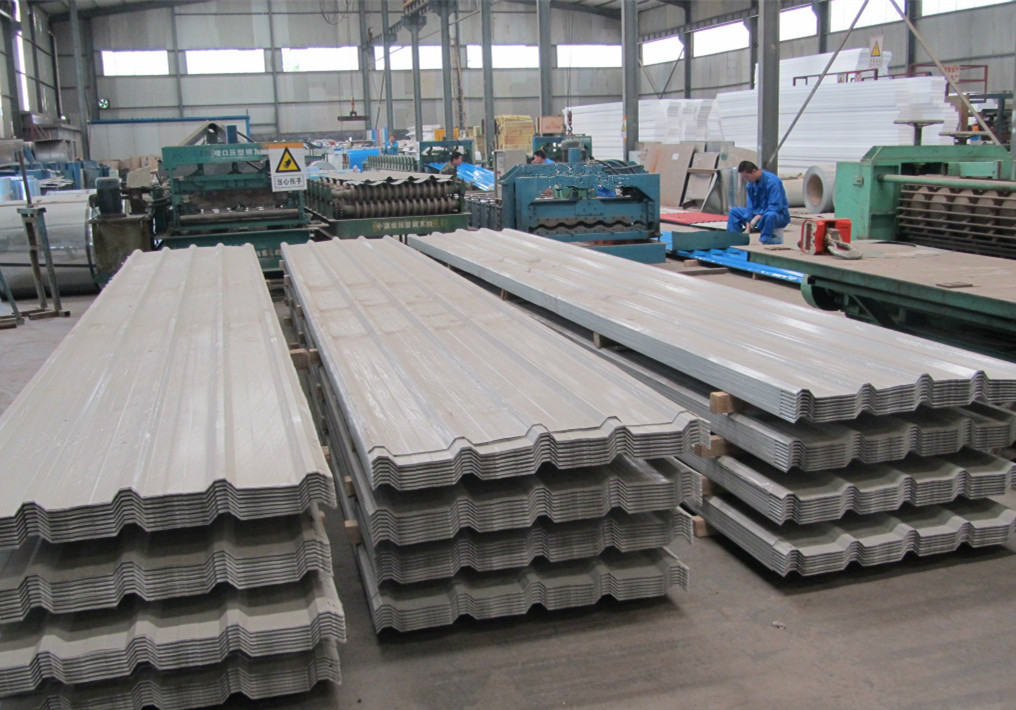 Cold Rolled PPGI Corrugated Sheet 600mm - 1250mm PPGI Color Coated Sheets