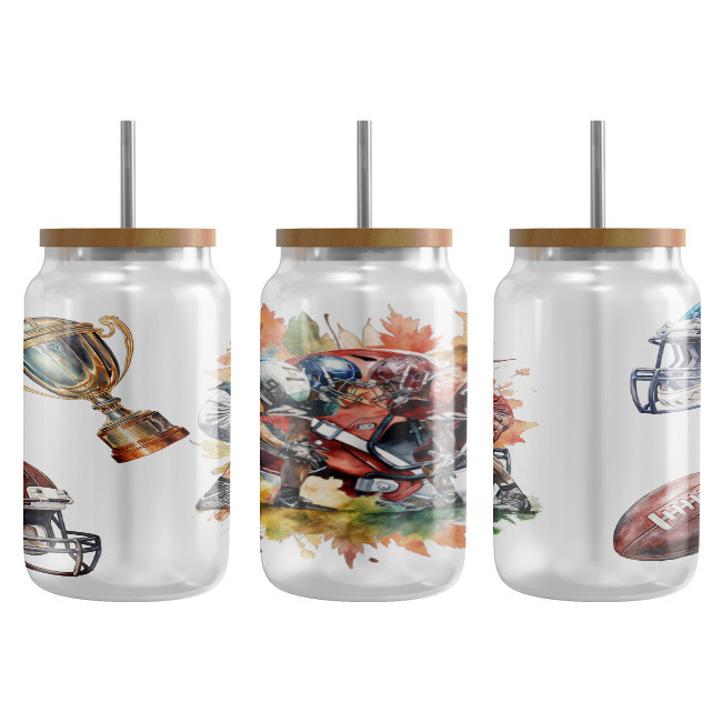 Holiday Theme UV DTF Cup Wrap Transfers 16oz 20oz 24oz