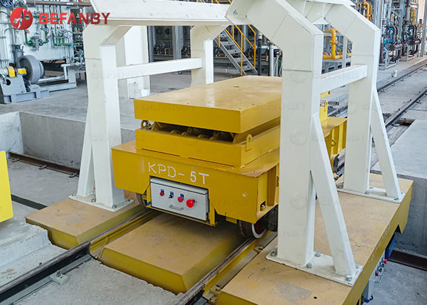 Aluminium Rail Transfer Cart 1 - 300T Load Capacity Industrial Railway Bogie