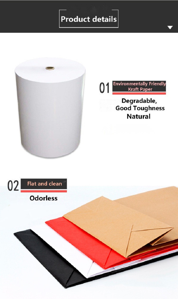 Takeaway Biodegradable Kraft Recycled Paper Gift Bag With Pattern