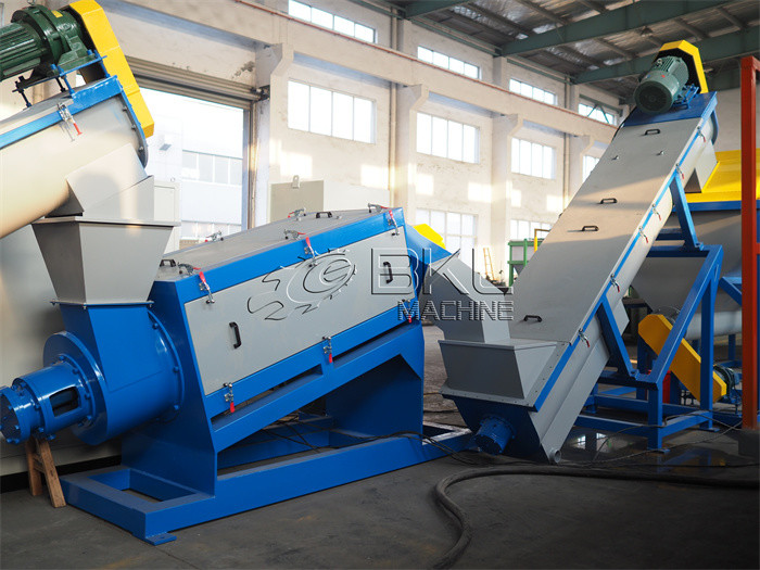 300kg/h HDPE PP Basket Bottle Recycling Washing Machine Plant
