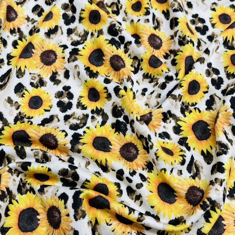 African Print 80% Polyester 20% Spandex Fabric 50D 4 Way Stretch Polyester Swimwear Yummy Fabric