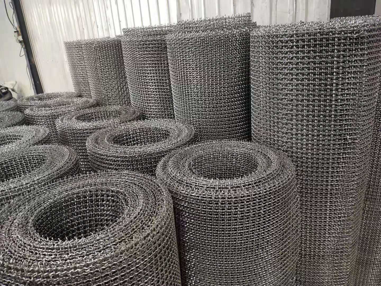 aluminum crimped wire mesh