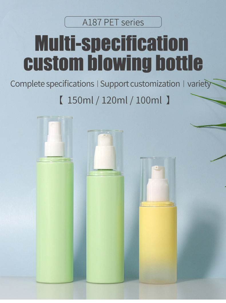 120ml 150ml Lotion Pump Bottle , Empty Plastic Bottles Silk Screen Printed For Makeup Tools