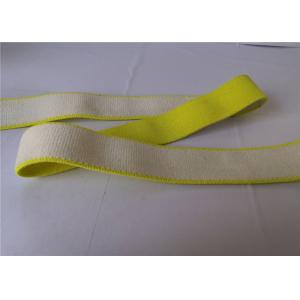China 4 Cm Knitted Polyester Elastic Webbing Yellow Custom Strong Patterned on sale