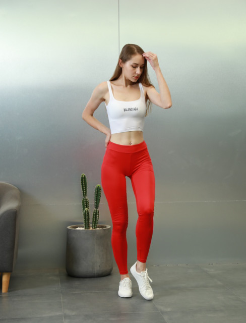8 Colors Womens Elasticated Waist Trousers S M L