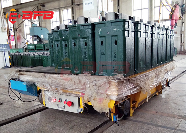 Battery Driven 20t Transfer Mould Rail Trolley Factory For Mold Workshop Handling