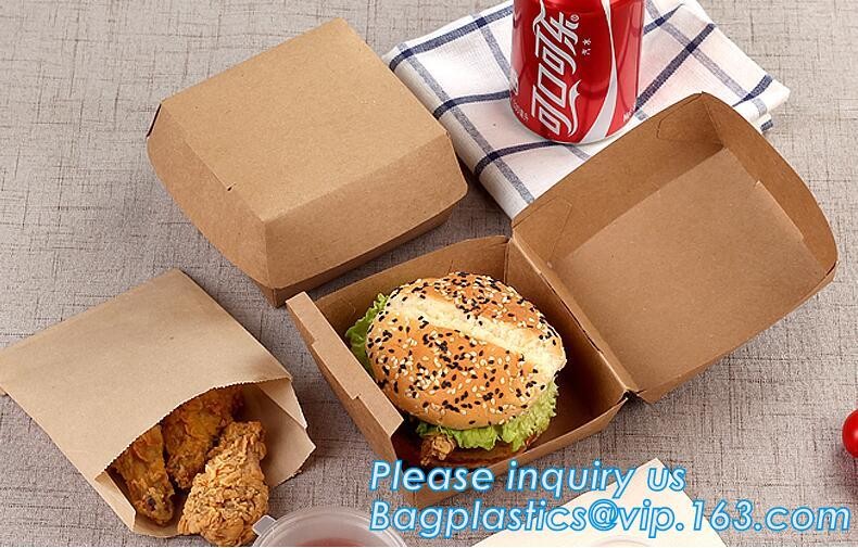 Cheap Cardboard foldable kraft paper lunch box with window,Lunch noodle fast food kraft paper box by customized logo pri