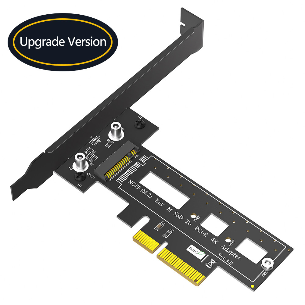M.2 NGFF PCI-e nvme SSD to PCI Express 3.0 x4 Host Adapter Supports M.2 Key M Card Type