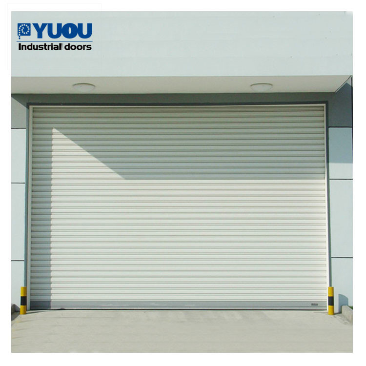 Warehouse 12m Steel Automated Roller Shutter Doors Strong Windproof 1.2mm Slat