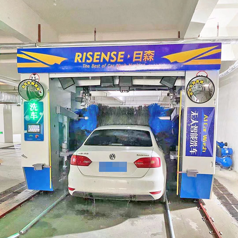High Pressure Brush Washing Rollover Mobile Car Wash Machine Full Automatic