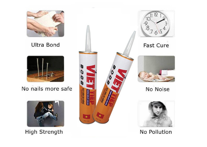 Room Temperature Curing 400ML Nail Free Glue 24pcs Wooden Floor Sealant
