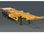 40ft 12m Tractor Trailer Truck 3 Axle Skeleton Semi Trailer For Container