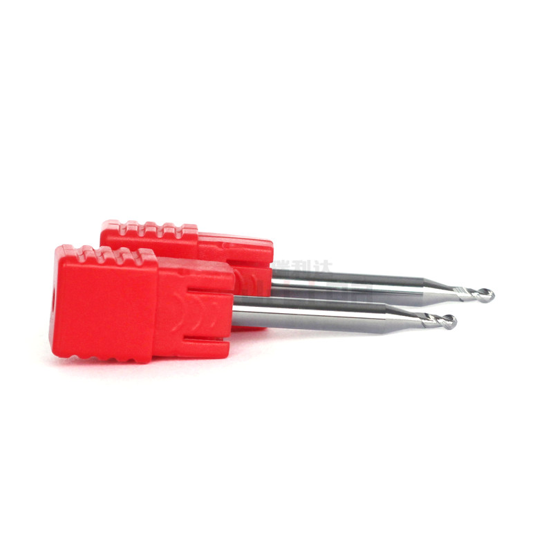 2mm Cnc Router End Mill Bits For Aluminum Ball Nose HRC50 2 Flute