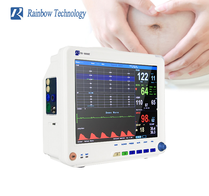 12.1 Inch 9 Parameter Maternal Fetal Monitor Hospital Equipment For Pregnant Woman