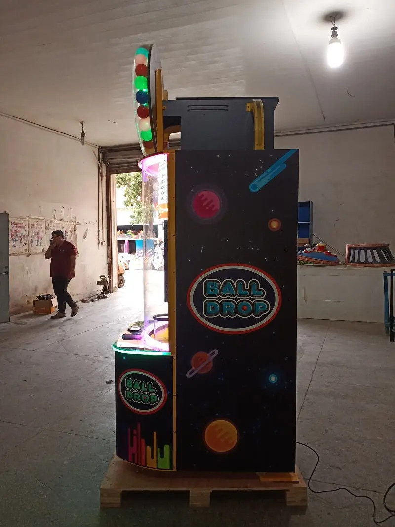 Quik Drop Arcade Ticket Game, Ball Drop Lottery Redemption Game Machine For Sale