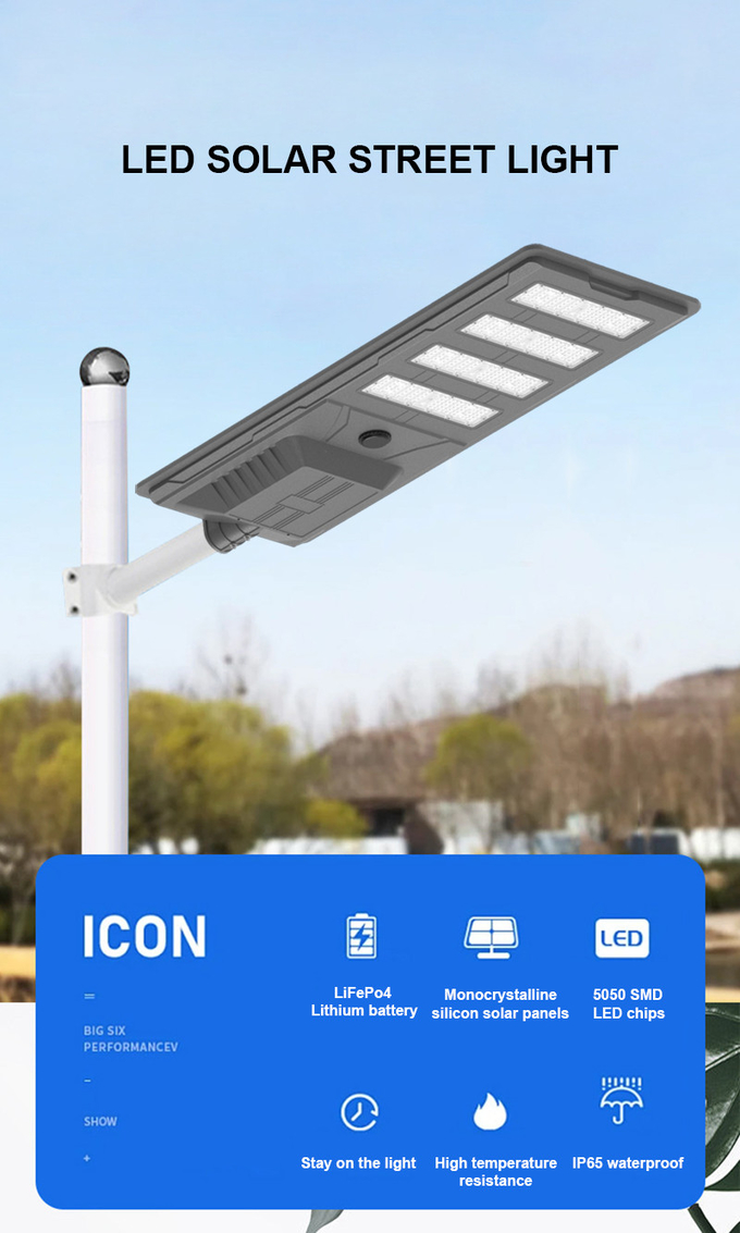 3000k Engineering Sensor All In One Solar Led Street Lights 400w 4 Modules