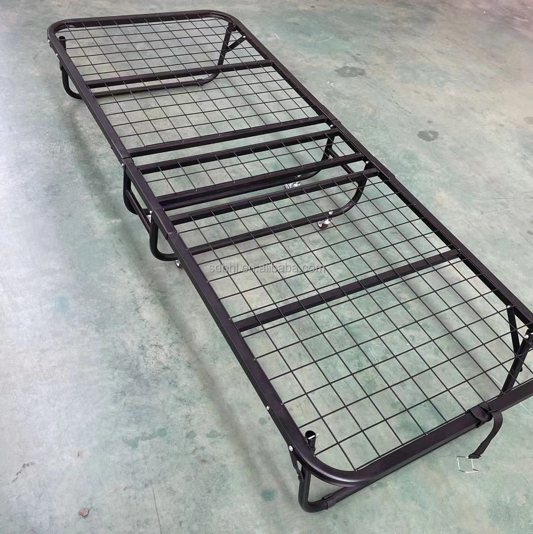 Horizontal Dormitory Folding Bed Steel Bunk Bed Sleek Home Furniture-bedroom Furniture