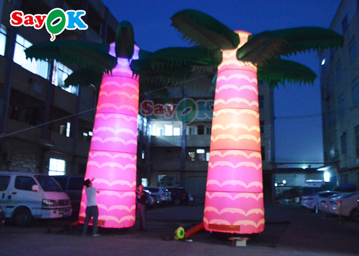 190t Oxford Cloth Inflatable Stage Decoration Artificial Airblowing Coconut Palm Tree