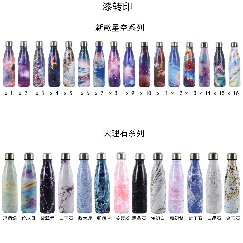 Double Wall 18/8 Stainless Steel Vacuum Cola Shape Bottle Narrow Mouth Thermos Flask Keeping Warm And Cold 350ml 500ml 750ml 1000ml