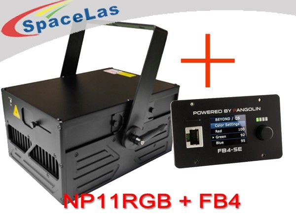 Quality 11 Watt RGB DJ Laser Light Projector NP11F With FB4 , Laser Stage Lighting for sale