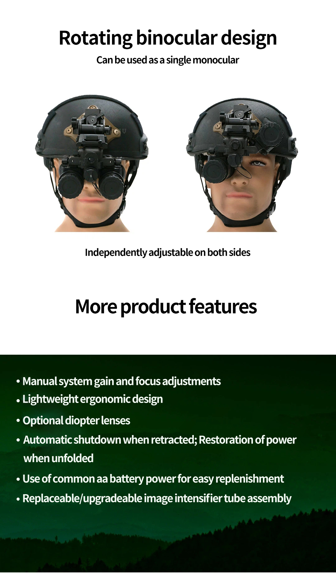 350 Meters HD Professional Night Vision Binoculars Gen2 Gen 3 Binoculars Goggles