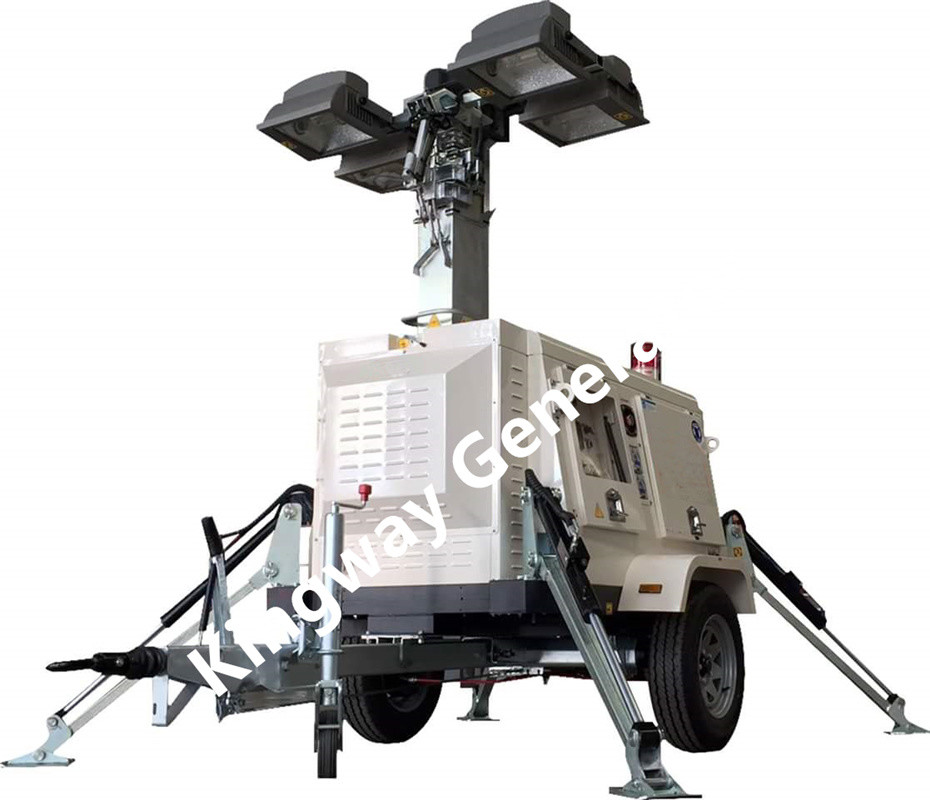 ISO Approval 6m Mechanical Lifting Mobile Light Tower For Court