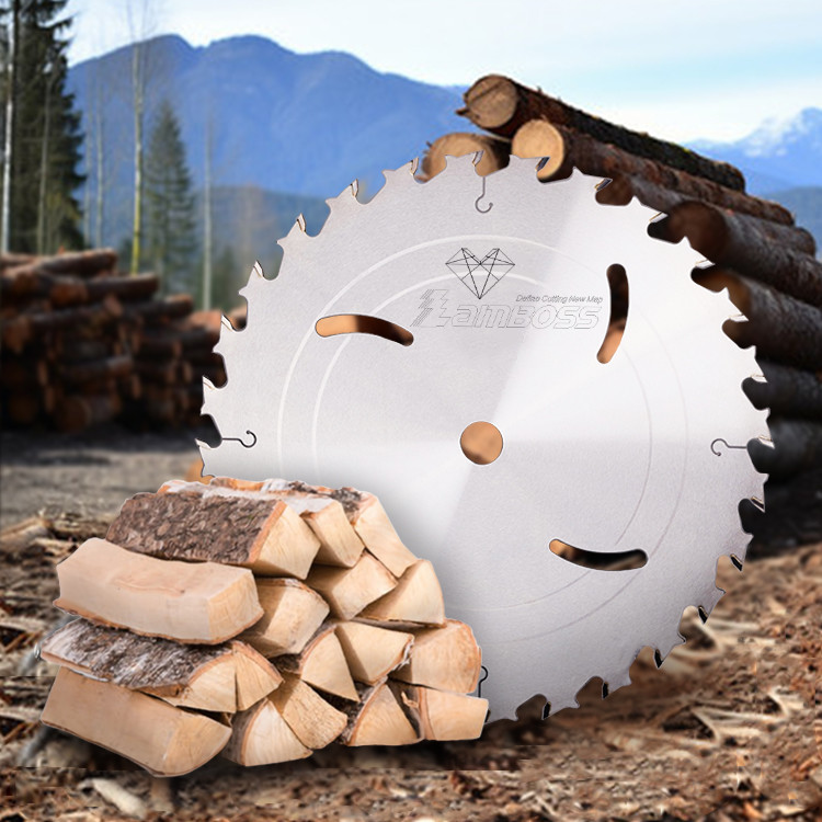 Industrial Grade Without Rakers TCT Circular Saw Blades For Long Fibre Wood
