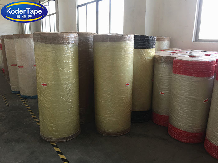 Heavy Duty Packing Tape 48MM X 4000M Printable Jumbo Roll In Yellowish Color