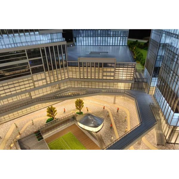 Architectural scale model - detailed view