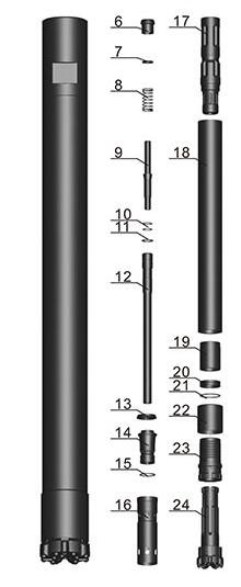 Centre Sample Recovery 3.5"/4" Remet Or 4"Metzke RE004 Rc Hammer