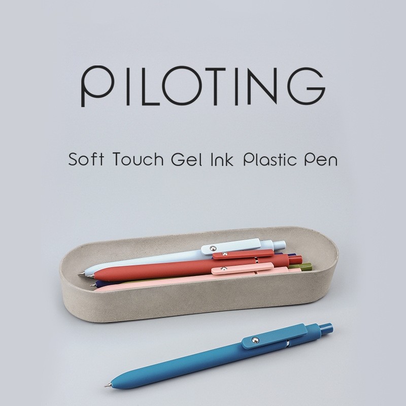 Creative Aesthetic Roller Ball Pen 0.5mm Fast Dry Fine Point Plastic Gel Pen