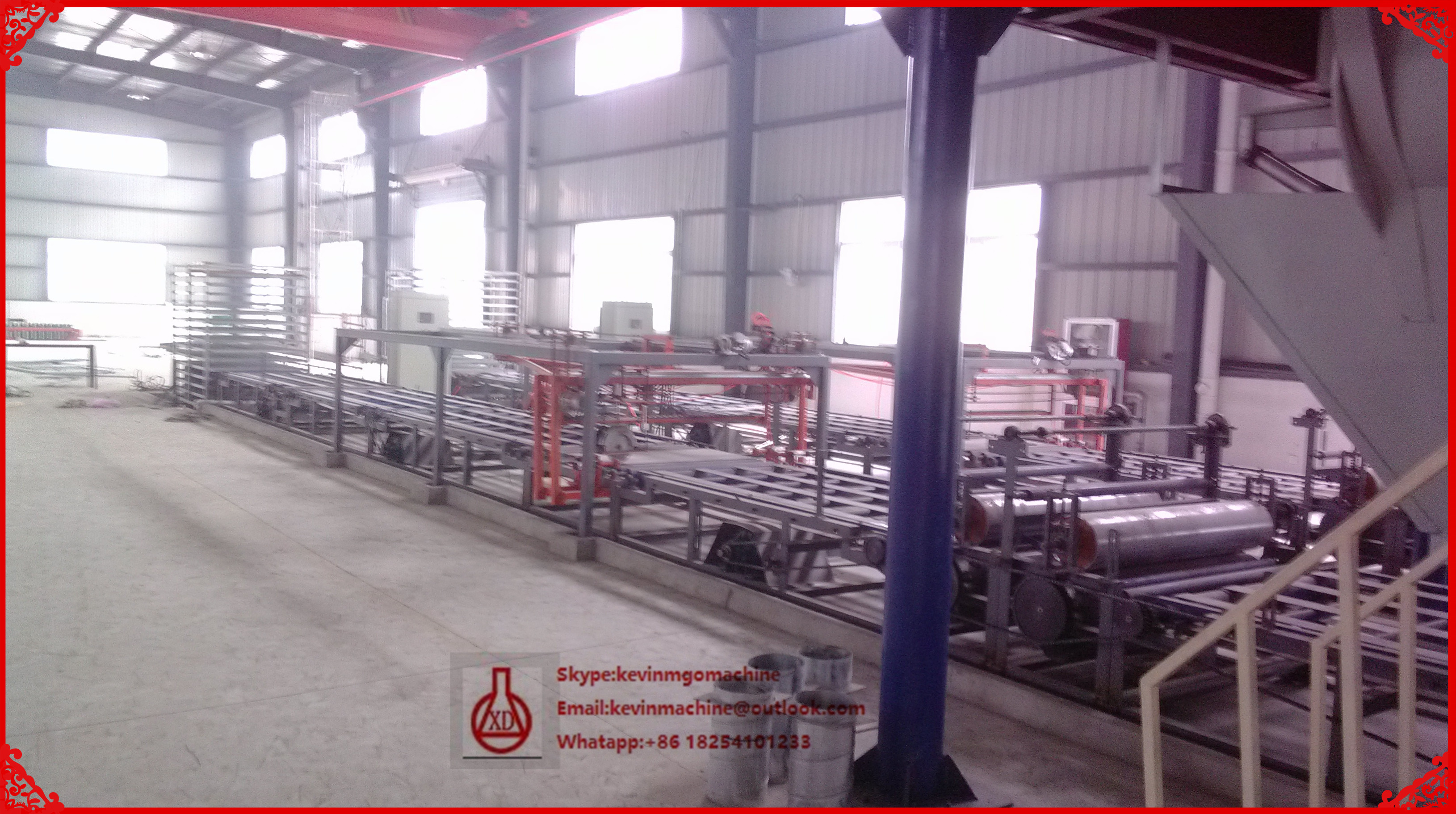 Fireproof Magnesium Oxide Board / Sandwich Panel Making Machine 23KW Total power