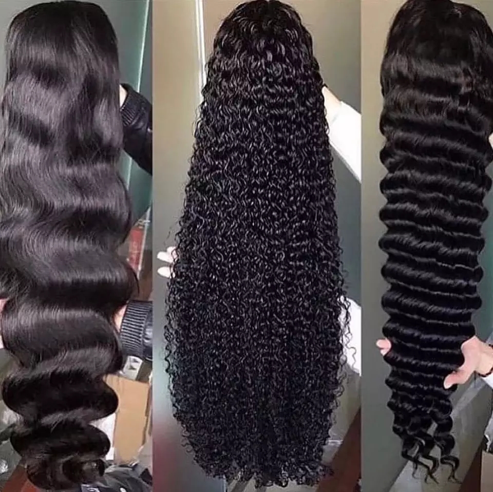 180% Density Natural Hair Color 13x4 Frontal Wig With 100% Human Hair Direct