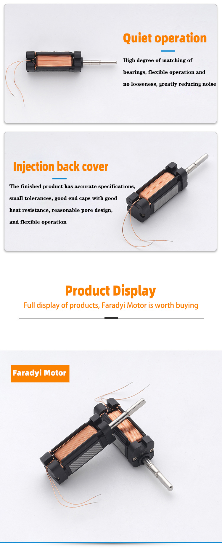 Faradyi Customized Stepper Motor 12v 24v High Torque Low Speed Brushless 4215 DC Gear Motor For Medical Equipment